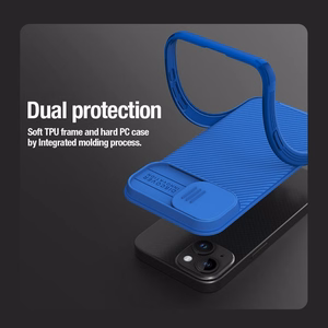 Nillkin CamShield Pro Magneettinen Suojakuori iPhone 15 Plus:lle sininen