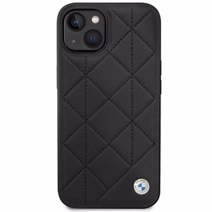 BMW BMHCP14S22RQDK iPhone 14 6.1 musta/musta nahkainen Quilted