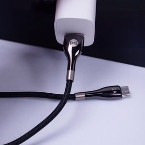 Forever Sleek cable USB - USB-C 1,0 m 3A black