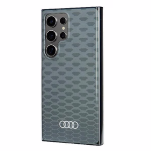 Audi IML Stitching Pattern MagSafe Suojakuori S24 Ultra S928 Harmaa/Harmaa Kova Suojakuori AU-IMLMS24U-Q5/D3-GY