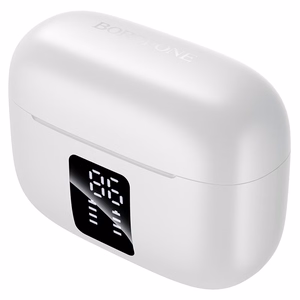 Valkoiset Borofone FQ13 Astute TWS Bluetooth -kuulokkeet