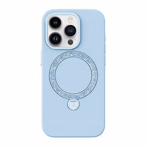 Suojakuori Joyroom Dancing Circle PN-15L2 iPhone 15 Pro:lle (sininen) ilman pakkausta