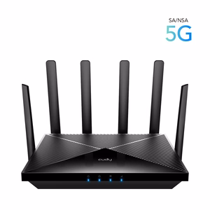 Cudy P5 langaton reititin Gigabit Ethernet kaksikaistainen (2.4 GHz / 5 GHz) 5G musta