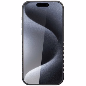 Audi Aitoa nahkaa oleva Suojakuori MagSafella iPhone 15 Pro:lle - musta ja punainen