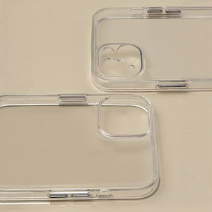 Hybrid Crystal suojakuori iPhone 16 Pro Max 6,9 läpinäkyvä iso reikä
