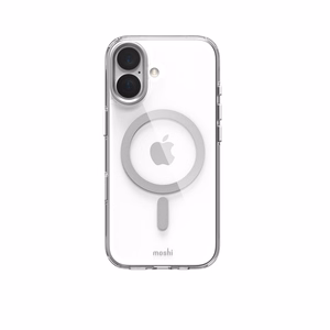 Moshi iGlaze MagSafe suojakuori iPhone 17 -laitteelle, Luna Silver -värinen