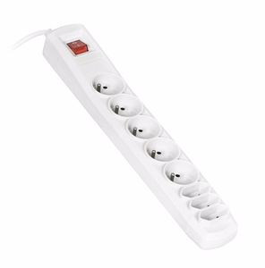 Activejet APN-8G – 8-pistorasiainen jatkojohto, 1.5 m johto, harmaa (APN-8g/1,5m-GR)
