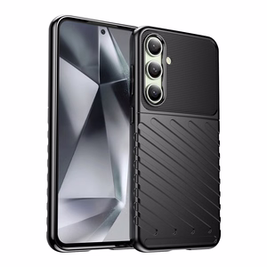 Thunder Suojakuori Samsung Galaxy S24 FE Silikoninen panssarisuoja - Musta