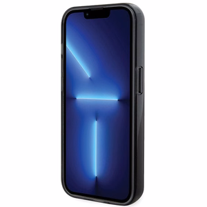 Karl Lagerfeld KLHMP15LHMRSKCK iPhone 15 Pro 6.1 musta/musta kovakuori Ring Stand Karl&Choupette MagSafe