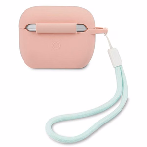 Guess GUACAPLSVSPG AirPods Pro cover rose green/pink green Silicone Vintage