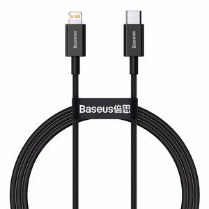 Baseus kaapeli Superior PD USB-C - Lightning 1,0 m musta 20W