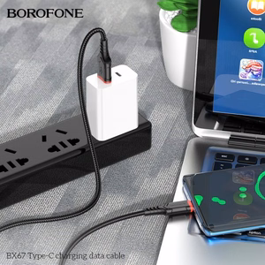 USB-kaapeli Hoco BX67 musta Type-C 100cm