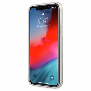 Guess GUHCP12M3D4GTR iPhone 12/12 Pro 6.1" läpinäkyvä kovakotelo 4G 3D kuvio kokoelma