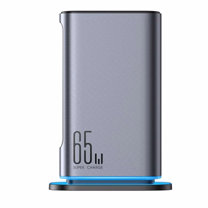 Joyroom JR-TCM02 GaN 65W laturi lataustukiasema 4xUSB-C 2xUSB-A UK-pistoke - harmaa