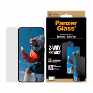 PanzerGlass 2-Way Privacy näytönsuoja Samsung Galaxy S26 UWF EasyAligner-kiinnittimellä