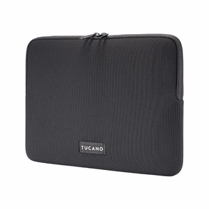 Tucano Colore2 neoprene laptop sleeve for MacBook Air 13-inch (M5/M4/M3/M2/M1, 2026–2018), MacBook Pro 13-inch and 12-inch laptops, black