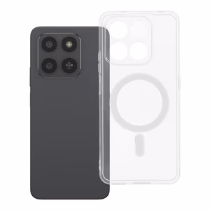 Clear Case 2mm Mag Cover Suojakuori Honor 400 SMART:lle MagSafe-yhteensopiva kameransuojalla läpinäkyvä