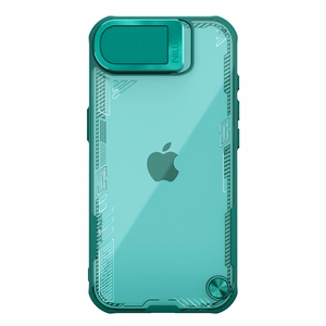 Nillkin Iceblade Prop Suojakuori linssin suojuksella ja jalustalla iPhone 16e / 17e:lle - vihreä