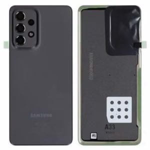 Takakuori Samsung A336 A33 5G 2022:lle musta alkuperäinen (käytetty Grade C)