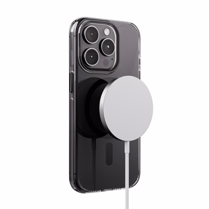 Crong Clear MAG Pro MagSafe suojakuori iPhone 15 Pro -laitteelle, musta