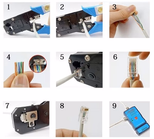 RJ45-modulaarinen pistoke FTP CAT7:lle, 20 kpl