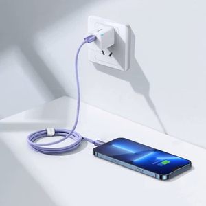 USB Cable Baseus "CAJY000205" Violet "Type-C / Lightning" 200cm (up to 20W)