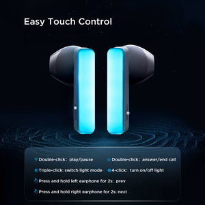 TWS Joyroom JR-TC1 IceLens Series wireless headphones with LED lights - white