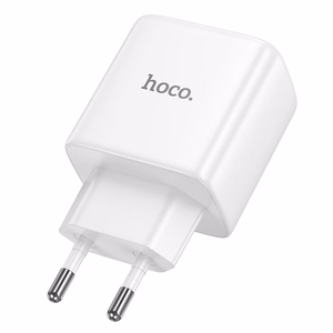 Puhelimen GaN-laturi Hoco USB C PD AVS 40W max 60W N83 valkoinen
