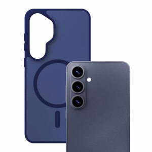Samsung Galaxy S26 – 3mk Smoke MagCase sininen puhelimen suojakuori