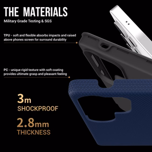 Perfectionists Triangle Case Samsung S928 S24 Ultra navy blue