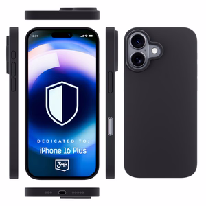 3mk Hardy Silicone MagCase Suojakuori iPhone 16 Plus:lle - harmaa