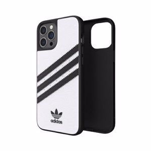 Adidas OR Moulded Case PU iPhone 12 Pro Maxille - valkoinen/musta