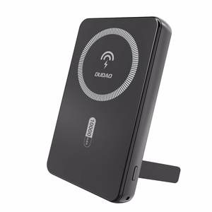 Dudao K14S+ 10000 mAh 22,5 W -magneettinen varavirtalähde USB-A + USB-C, MagSafe-yhteensopiva, telineellä, musta