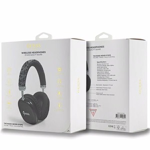 Guess Bluetooth-kuulokkeet GUBHK1GCTCSK GCUBE METALLIC SCRIPT LOGO mustat
