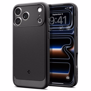 Spigen Rugged Armor MagSafe -suojakuori iPhone 17 Pro Max / 18 Pro Max -malleille, mattamusta