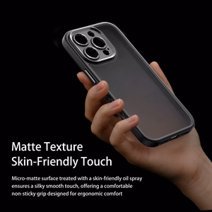 Rock Guard Touch Matte Series Suojakuori iPhone 16 Pro Max:lle sininen