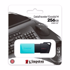 Kingston USB-muisti DataTraveler Exodia M DTXM 256 GB vihreä