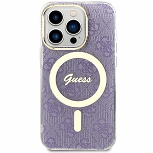 Guess GUHMP14LH4STU iPhone 14 Pro 6.1 violetti/violetti suojakuori 4G MagSafe