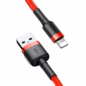 Baseus Cafule USB - Lightning kaapeli 2 m 1,5A (punainen-punainen)