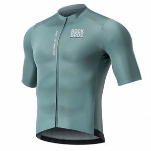 Rockbros 15120014018 ROAD TO SKY men's cycling jersey, short sleeve, L - gray-blue