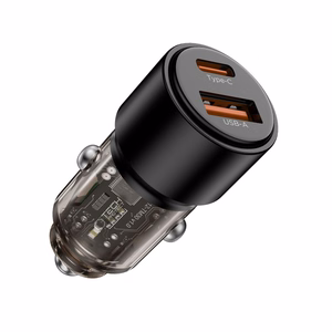 Tech-Protect CC03 95W 2-porttinen USB-A / USB-C Autolaturi - musta