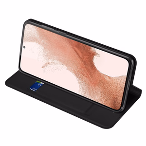 Dux Ducis Skin Pro kotelo Samsung Galaxy S23+ lompakkoläppäkotelo jalustalla musta