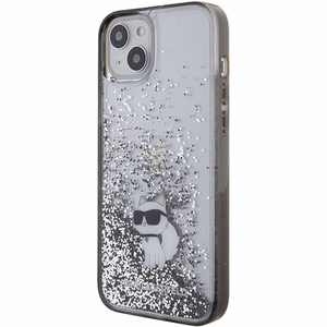 Karl Lagerfeld suojakuori iPhone 15 Plus 6,7 KLHCP15MLKCNSK läpinäkyvä HC LIQ. GLITTER C