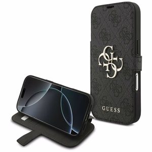 Guess Book 4G Metal Logo -suojakuori iPhone 17 Pro - musta