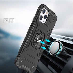 Suojakuori Wozinsky Ring Armor Apple iPhone 13 Pro, hopeinen