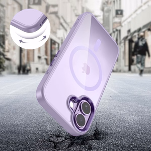 Tech-Protect MagMat MagSafe Suojakuori iPhone 17:lle - Läpinäkyvä Violetti