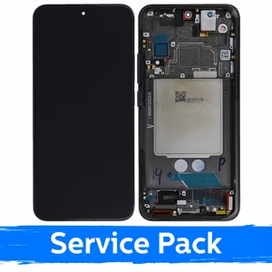 LCD-näyttö yhteensopiva Xiaomi 13 kehyksellä / musta / (Service Pack)