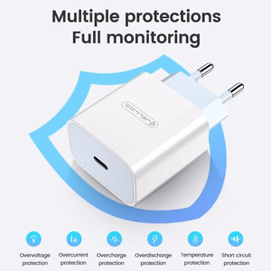 Laturi Jellico AK180 20W USB-C + USB-C-Lightning-kaapeli 1.0m valkoinen