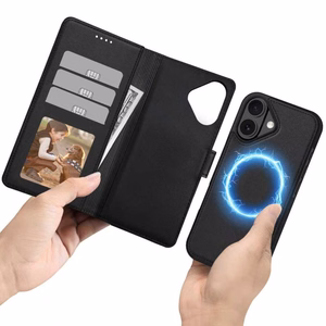 Tech-Protect Wallet MagSafe Suojakuori iPhone 17:lle - Matta Musta