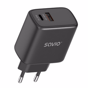 SAVIO LA-06/B USB Quick Charge Power Delivery 3.0 30W laturi